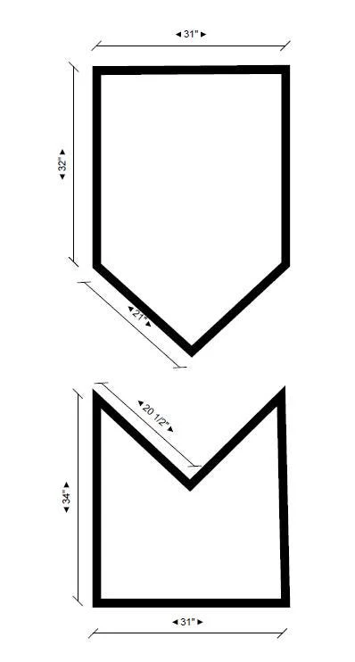 Pre-cut Wall Molding Kit - Paintable Wall Paneling- Accent Wall- Bedroom Wall- Living Room Wall- Pentagon Shape- DIY Project - Image 2