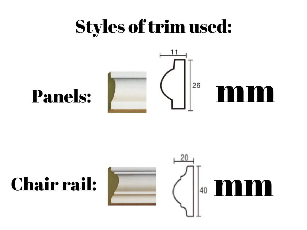 Wall Molding Kit Half Wall - Accent Wall- Hallway Wall- Dining Room Wall- Picture Frame Paneling- Box Paneling- Wall Trim Kits in Canada - Image 4