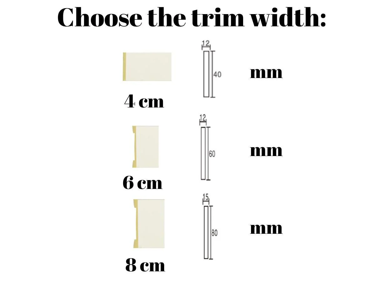 Wall Molding Kit- Paintable Wall Trim- Accent Wall- Wall Squares- Square Paneling- Box Paneling- Wall Paneling Kit- Board and Batten - Image 3