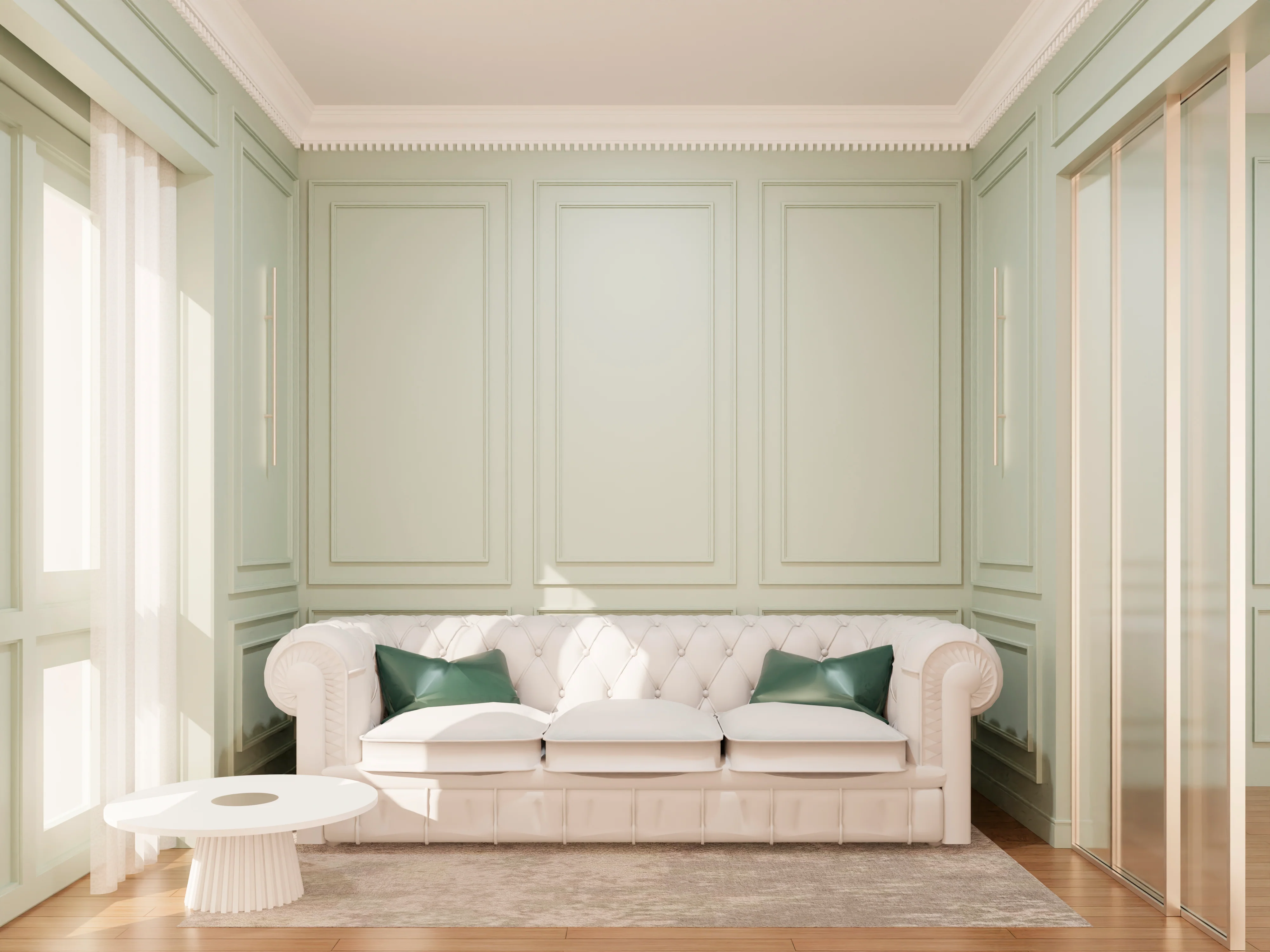 Wall Molding Kit- Pre-Cut Paneling- Wall Trim- Accent Wall Minimalist Decor- Wainscotting- Picture Frame Style Molding-Double Frame 6 Panel - Image 2