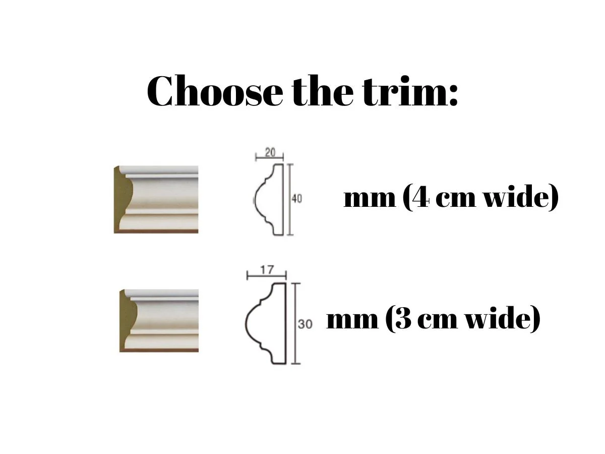 Wall Molding Kit- Pre-Cut Wall Trim- Paintable Accent Wall Paneling- Modern Decor- Wall Wainscoting-Picture Frame Style Paneling-Living Room - Image 3