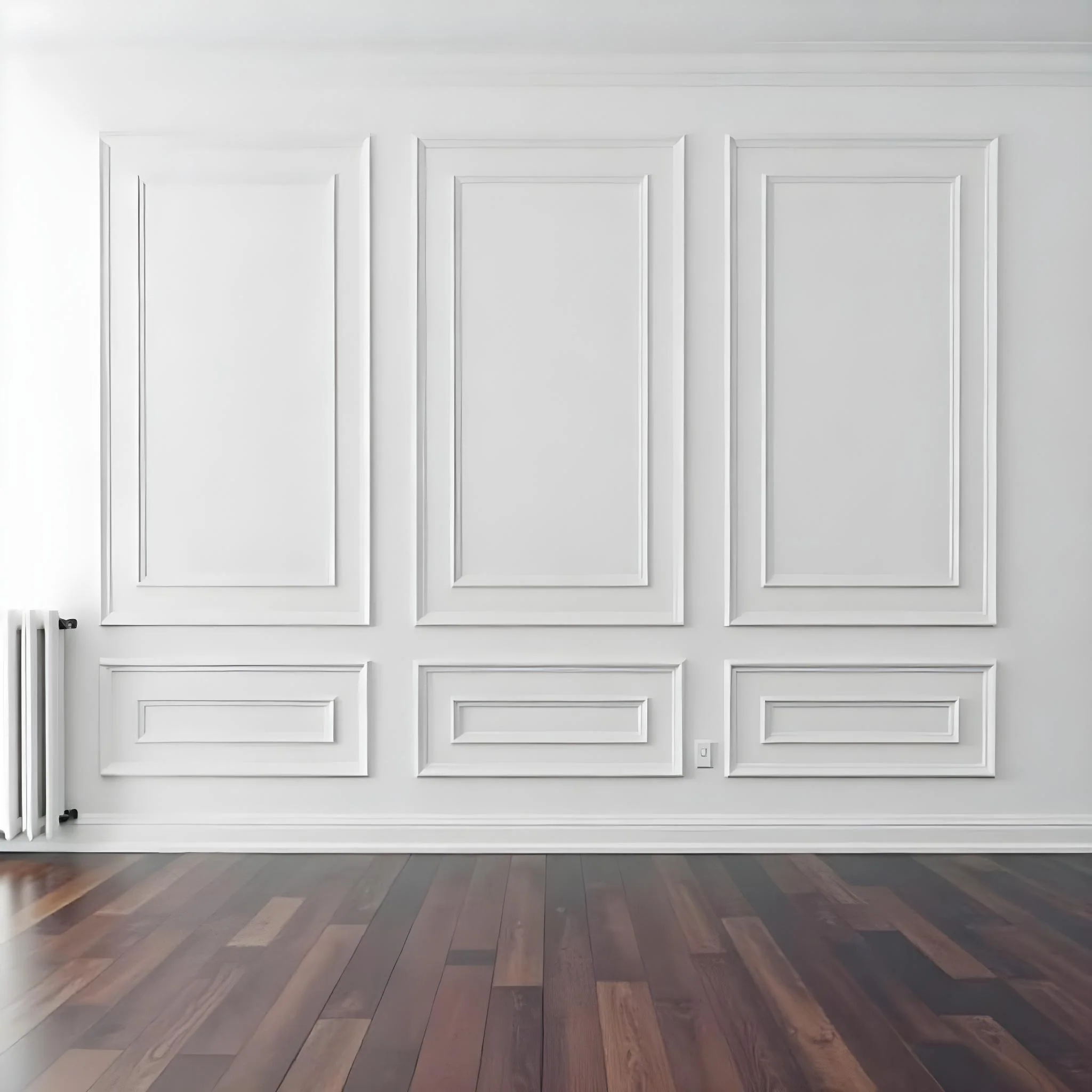 Wall Molding Kit- Wall Trim- Accent Wall Paneling- Modern Wall Decor - Wainscoting- Picture Frame Style Paneling- 6 Double Panels - Image 2