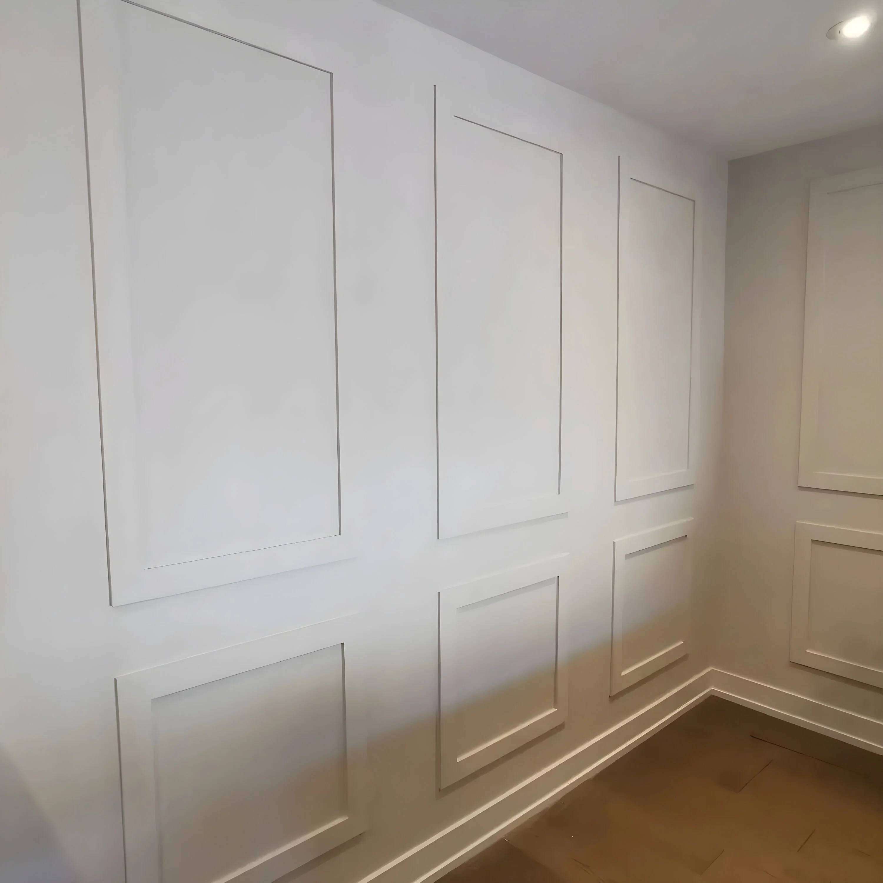 Wall Paneling Kit- Pre-Cut Wall Trim- Accent Wall Minimalist Decor- Wainscoting- Picture Frame Style Polyurethane Molding- 3 Panel - Image 3