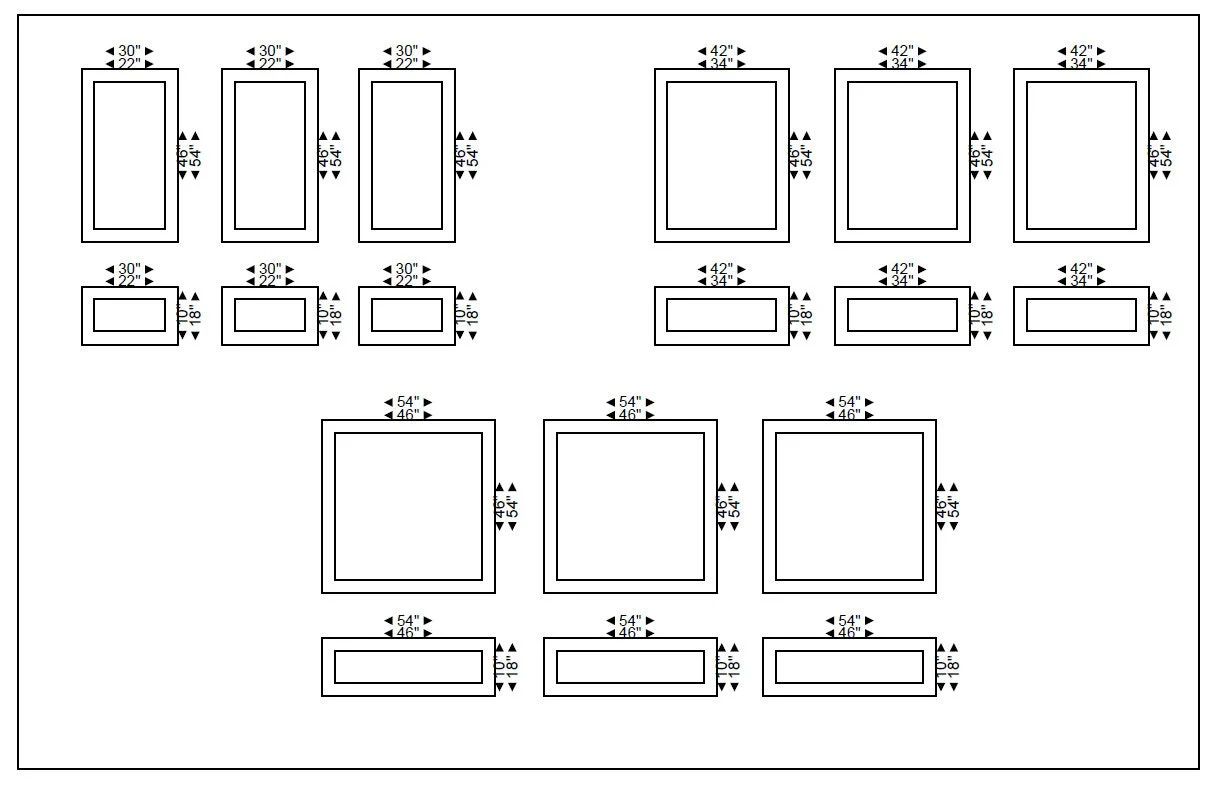 Wall Paneling Kit- Pre-Cut Wall Trim- Accent Wall- Wainscoting- Double Picture Frame Style Molding- DIY Wall- Living Room Wall - 6 Panel - Image 3