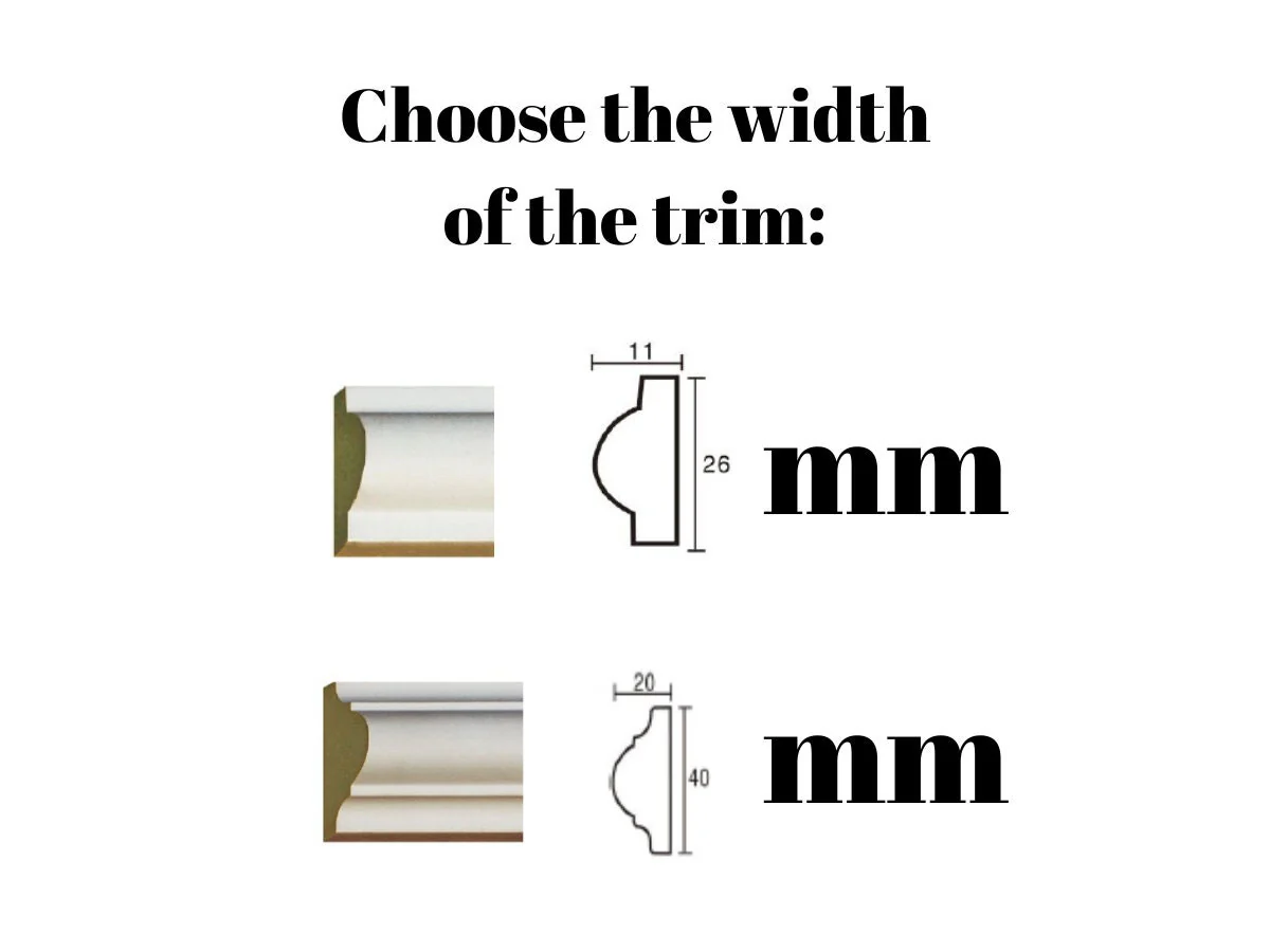 Wall Paneling Kit- Wainscoting- Paintable Wall Trim- Polyurethane Wall Molding- DIY Accent Wall- Tall Ceiling- 3 Slim Panels - Image 3