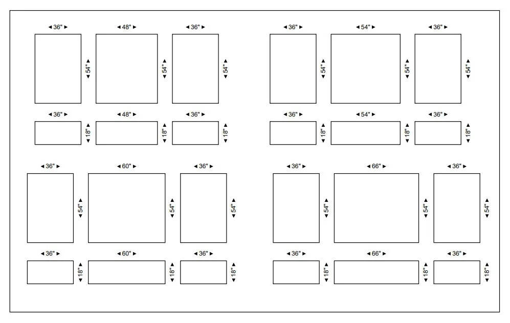 Wall Paneling Kit- Wall Trim- Accent Wall Molding- Paintable Wainscoting- Box Paneling- Bedroom Wall- Nursery Wall- 3 Panels Narrow and Wide - Image 3