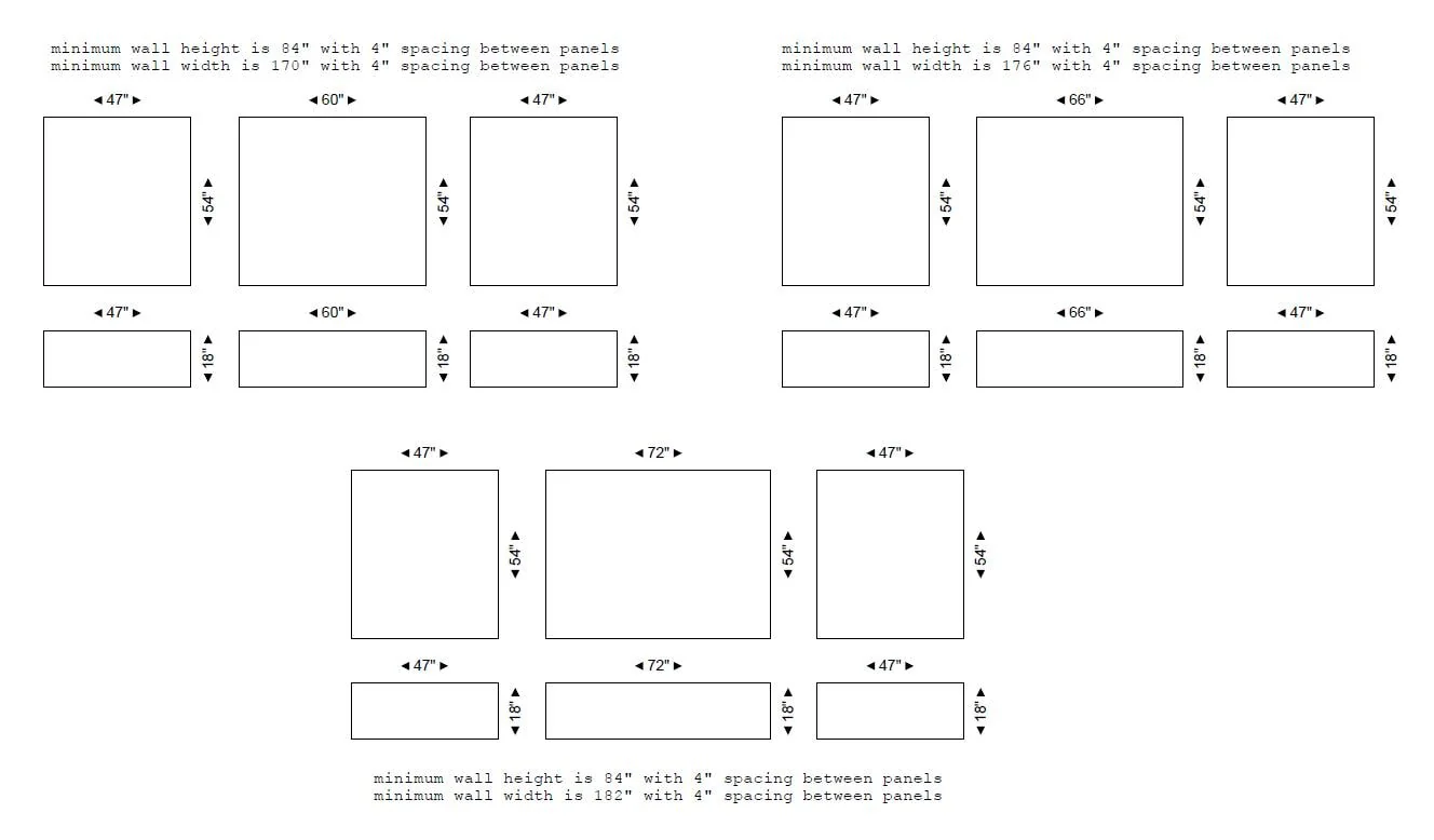 Wall Paneling Kit- Wall Trim- Accent Wall Molding- Paintable Wainscoting- Box Paneling- Bedroom Wall- Nursery Wall- 6 Boxes Narrow and Wide - Image 6