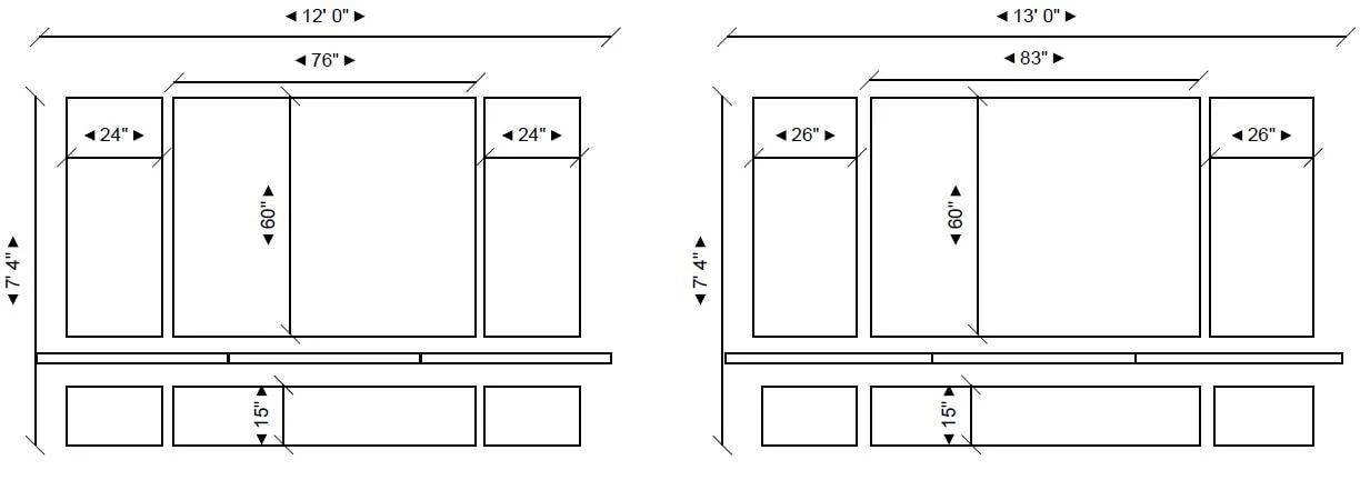 Wall Paneling Kit- Wall Trim- Accent Wall Molding- Paintable Wainscoting- Box Paneling- Bedroom Wall- Nursery Wall- 6 Panels Narrow and Wide - Image 4