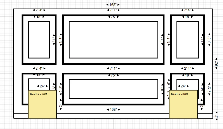 Wall Trim Kit Custom Order for Eileen