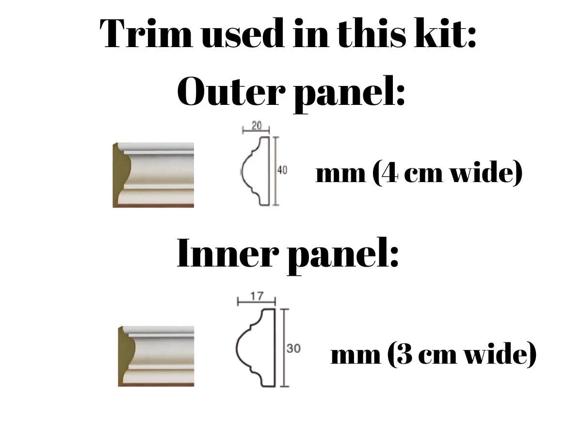 Wall Trim Kit Custom Order for Kelly - Image 2