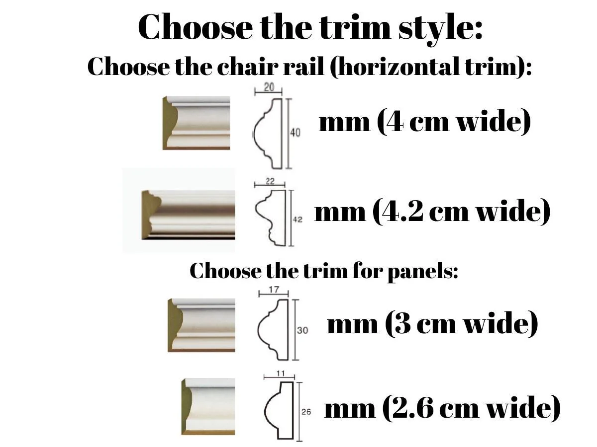 Wall Trim Kit Half Wall Molding- Accent Wall Paneling- Wainscoting- Box Paneling- DIY Wall- Pre-cut and Pre-primed- 5 Panels and Chair Rail - Image 4
