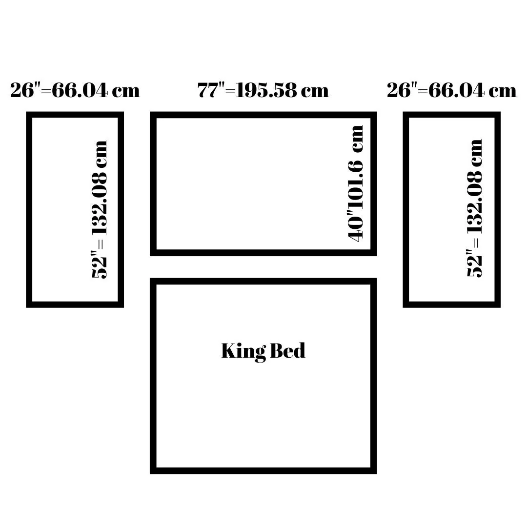 Wall Trim Kit- King Bed- Bedroom Wall- Accent Wall Paneling- Wall Wainscoting- Picture Frame Style Paneling- Parisian Style- Wall Molding - Image 3